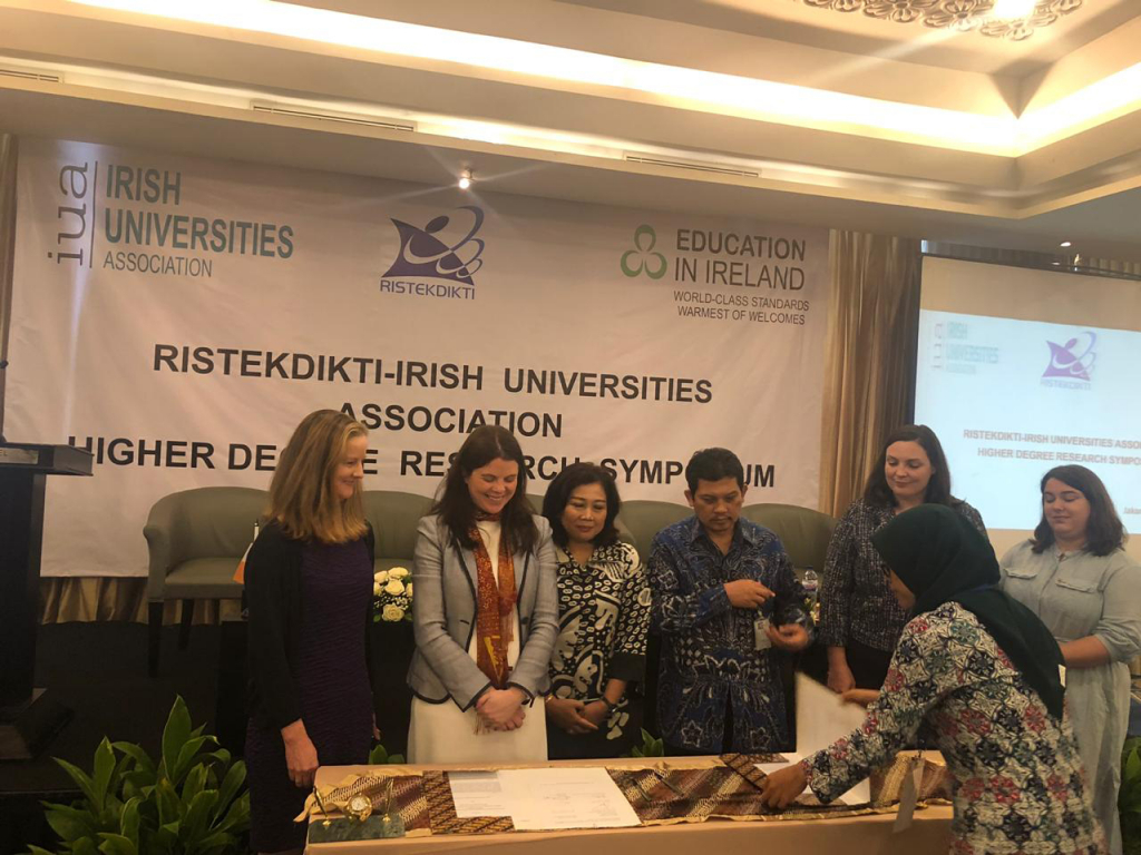 Media Release 2nd April – Irish Universities Association signs agreement with Indonesia to give PhD training to Indonesian University Lecturers