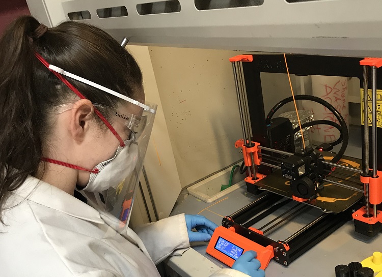 UCD volunteers use 3D printing to produce PPE for front-line COVID-19 medical staff