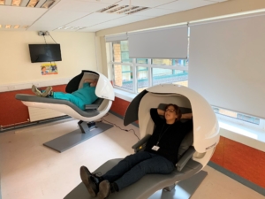 MU Library lent its napping pods to Tallaght Hospital to provide much-needed respite for frontline health care workers
