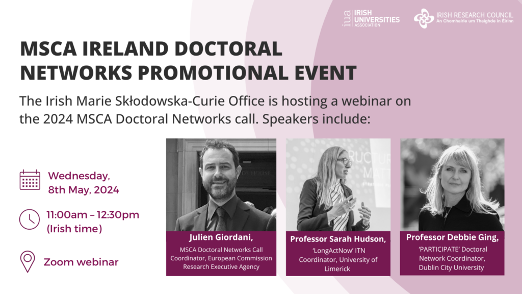 MSCA Ireland Doctoral Networks Promotional Event
